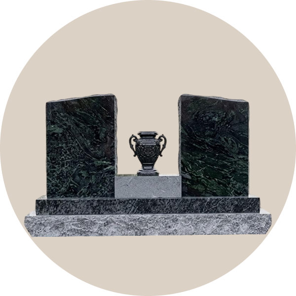 granite companion upright headstone